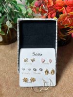 7-Days Fashion Earring Set – Weekly Collection of Studs & Hoops