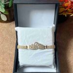 Royal Gold-Plated Crown Crystal Bracelet for Women