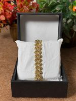 Premium Iced Out Cuban Link Bracelet – Gold & Silver Edition - Image 2