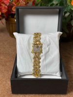 Premium Iced Out Cuban Link Bracelet – Gold & Silver Edition - Image 4